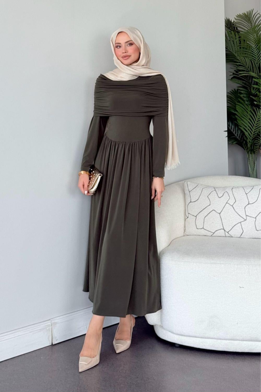 Süma Elbise Haki 9611 