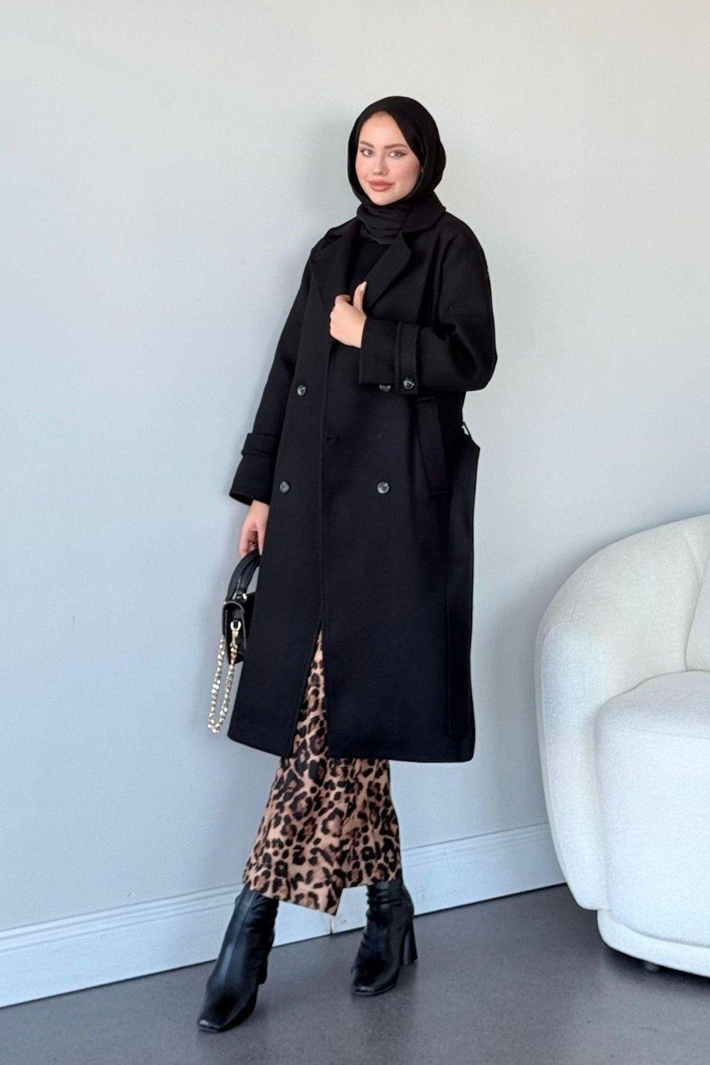 Duru Kaşe Kaban Siyah 9912 