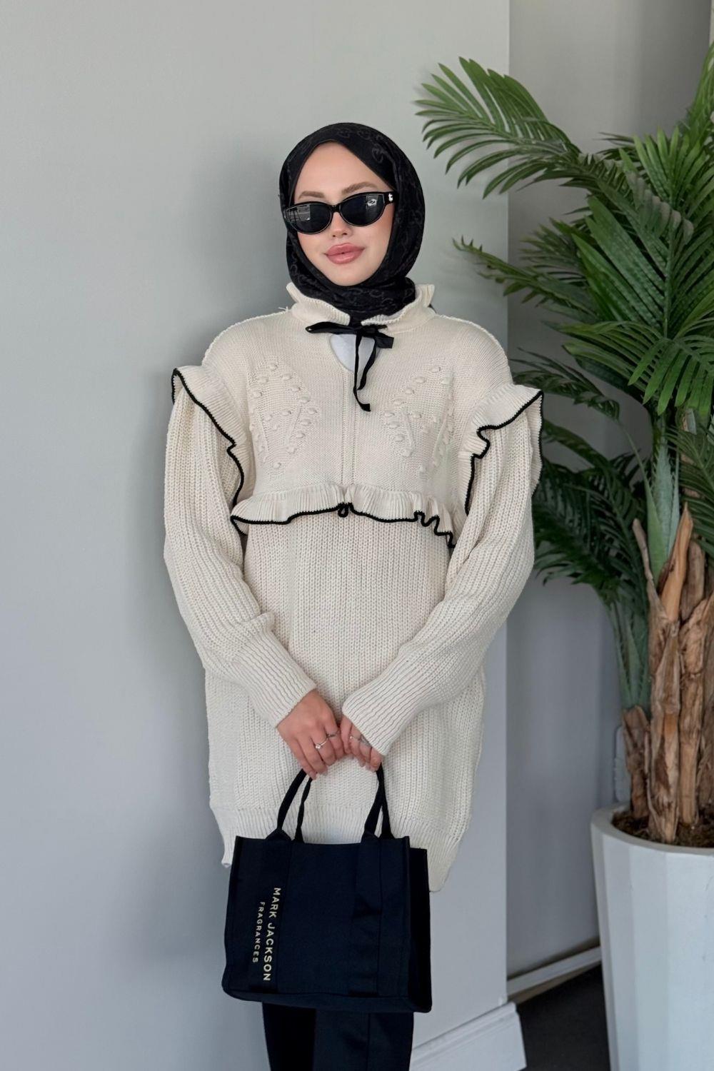 Elisa Triko Kazak Ekru 99990 