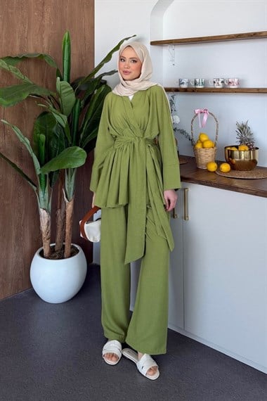 Vesper Kimono Takım Çimen Yeşili 2111-1 
