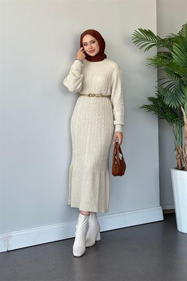Melissa Triko Elbise Ekru 2298 
