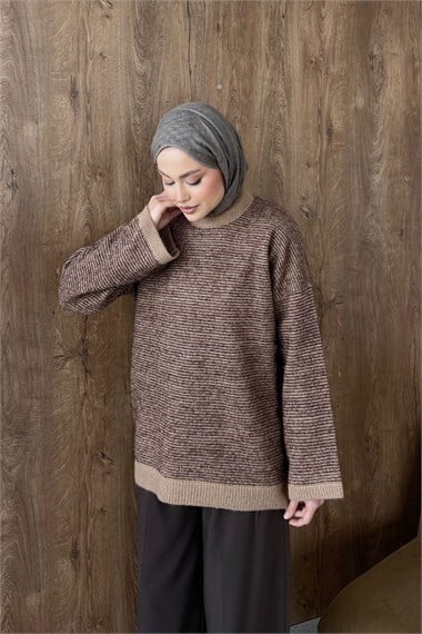 Gisha Simli Tunik Sütlükahve 25960 
