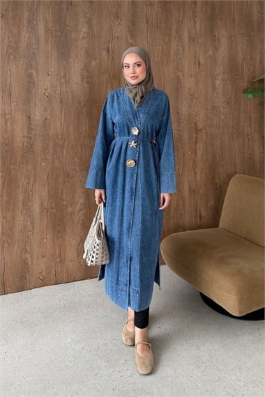 Denim Uzun Kap Mavi 40730 