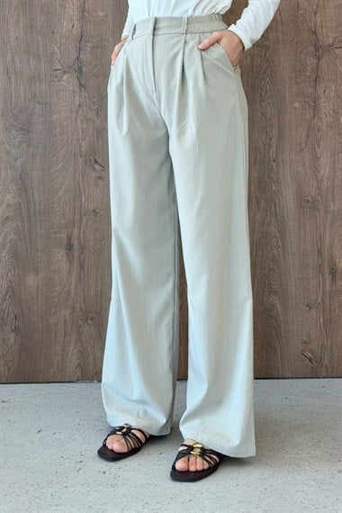 Fas Kumaş Pantolon Taş 8065 