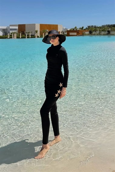 Yıldızlı Mayo Takım Siyah 90155 