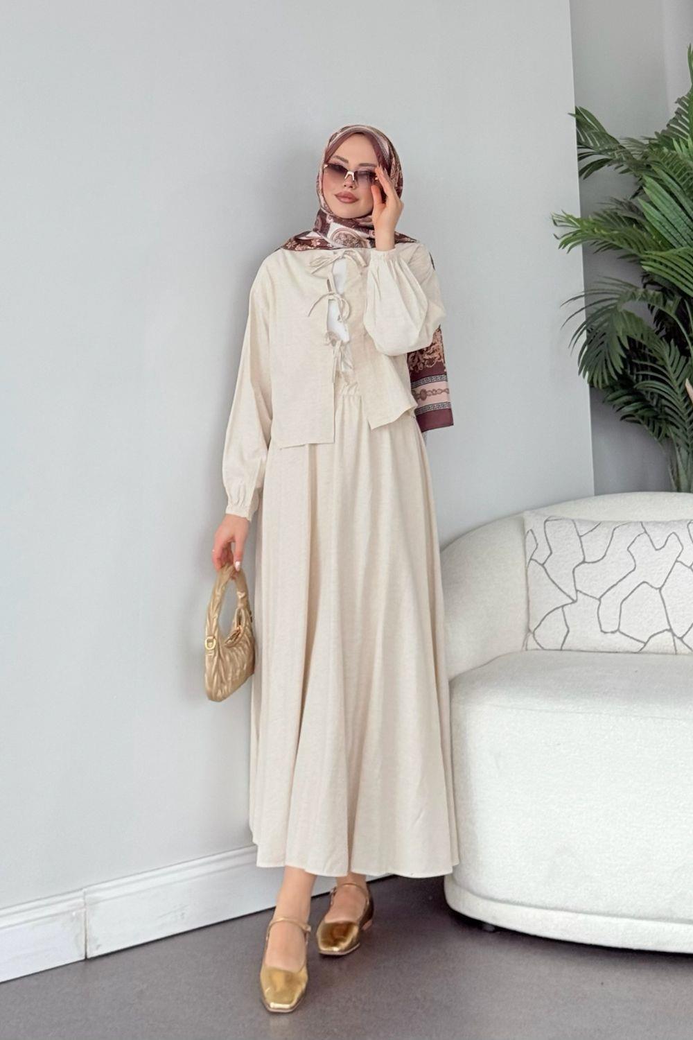 Sove Etekli Takım Bej 0119 