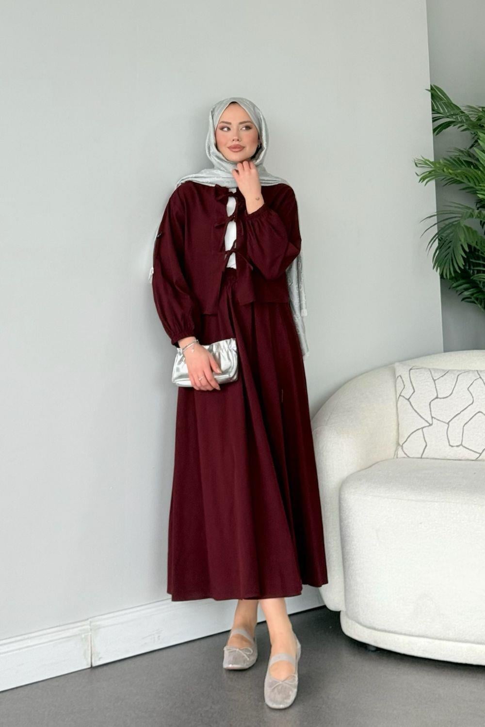 Sove Etekli Takım Bordo 0119 
