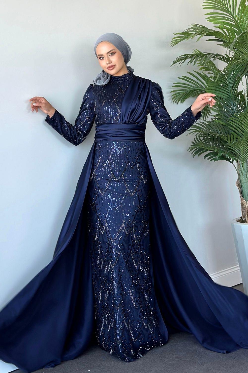 Güneş Abiye Lacivert 10003 