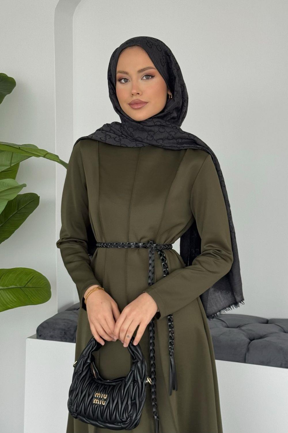 Eline Dalgıç Elbise Haki 10101 