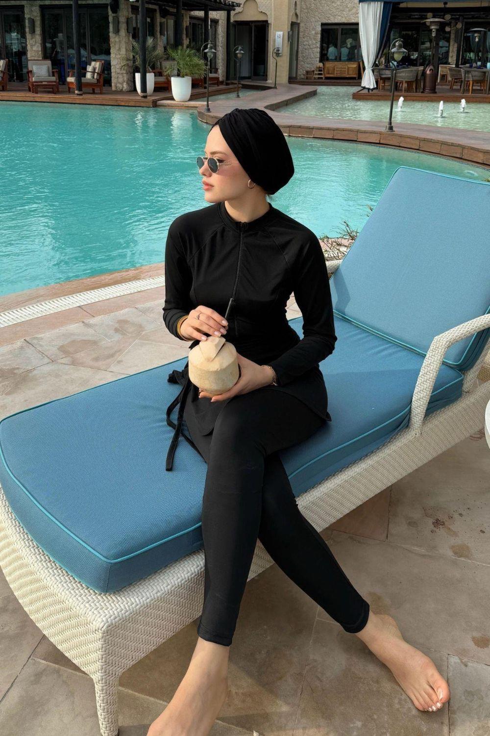 Mayolu 3Lü Haşema Takım Siyah 10122 