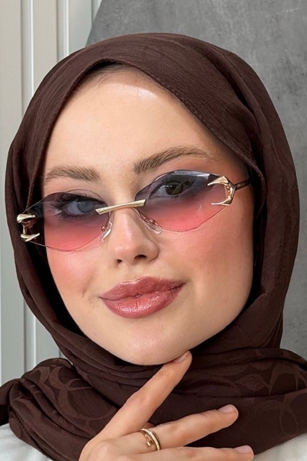 Kemik Gözlük Pembe 1035 