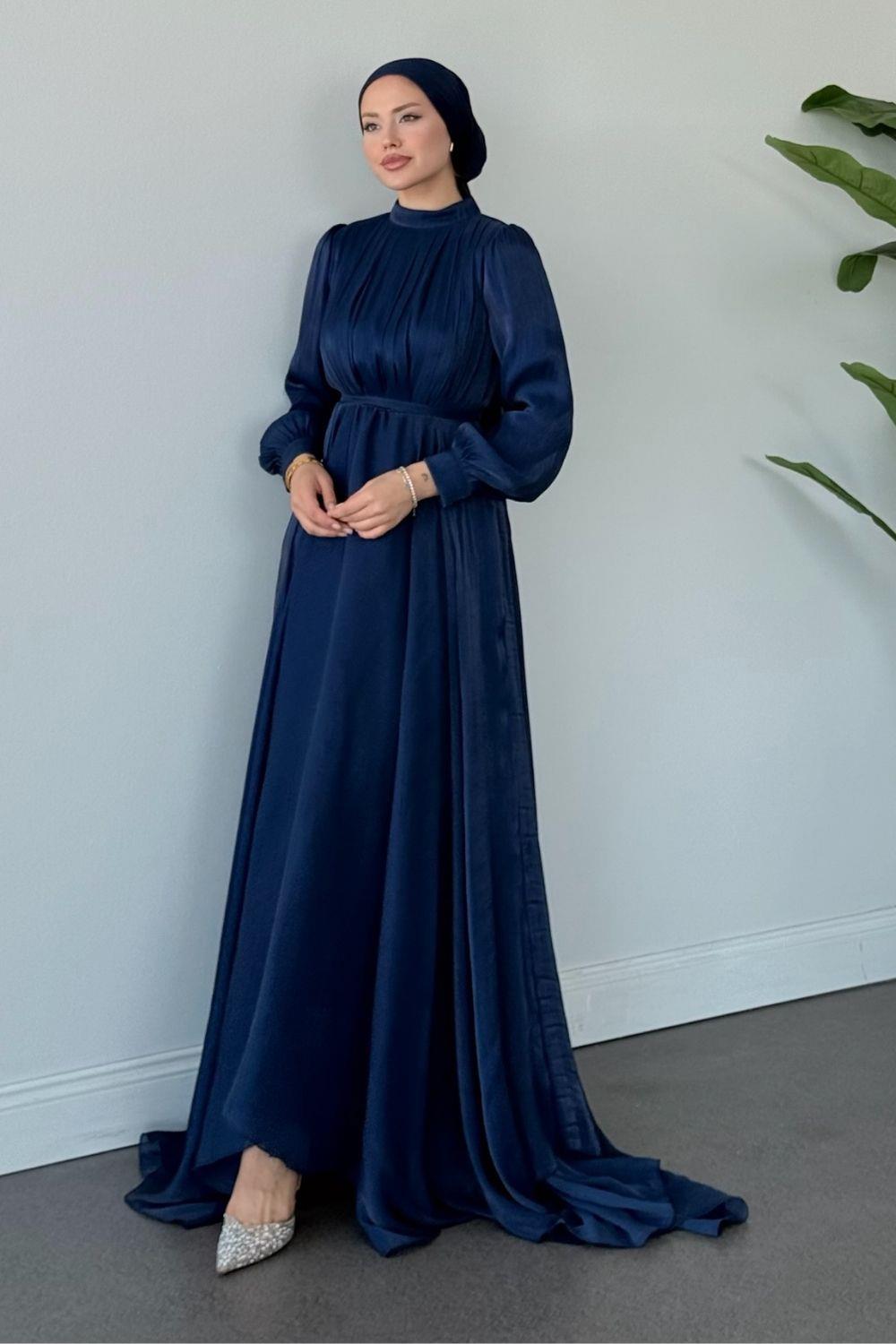 Havva Abiye Lacivert 1037 