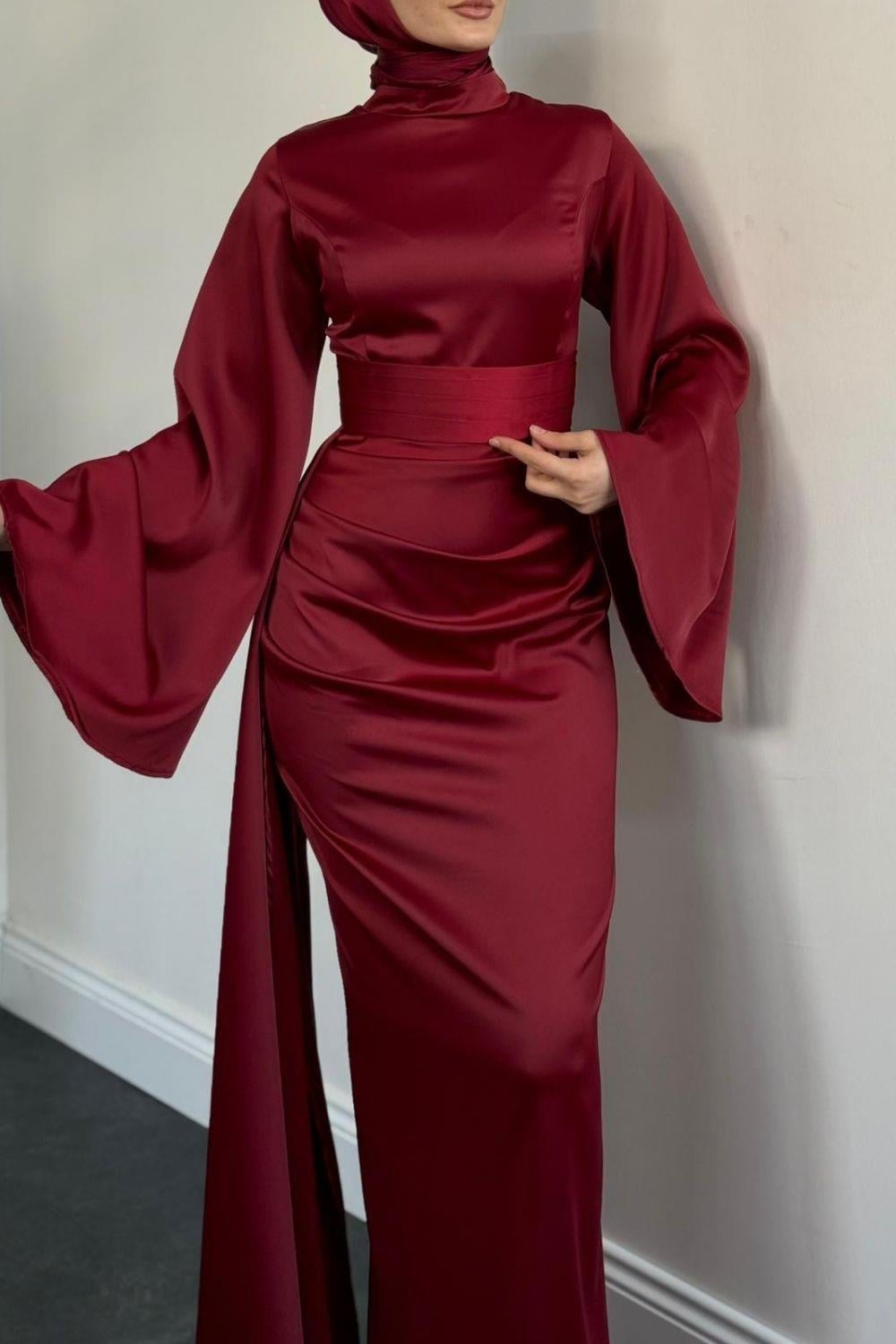 Birsel Balık Abiye Bordo 1041 