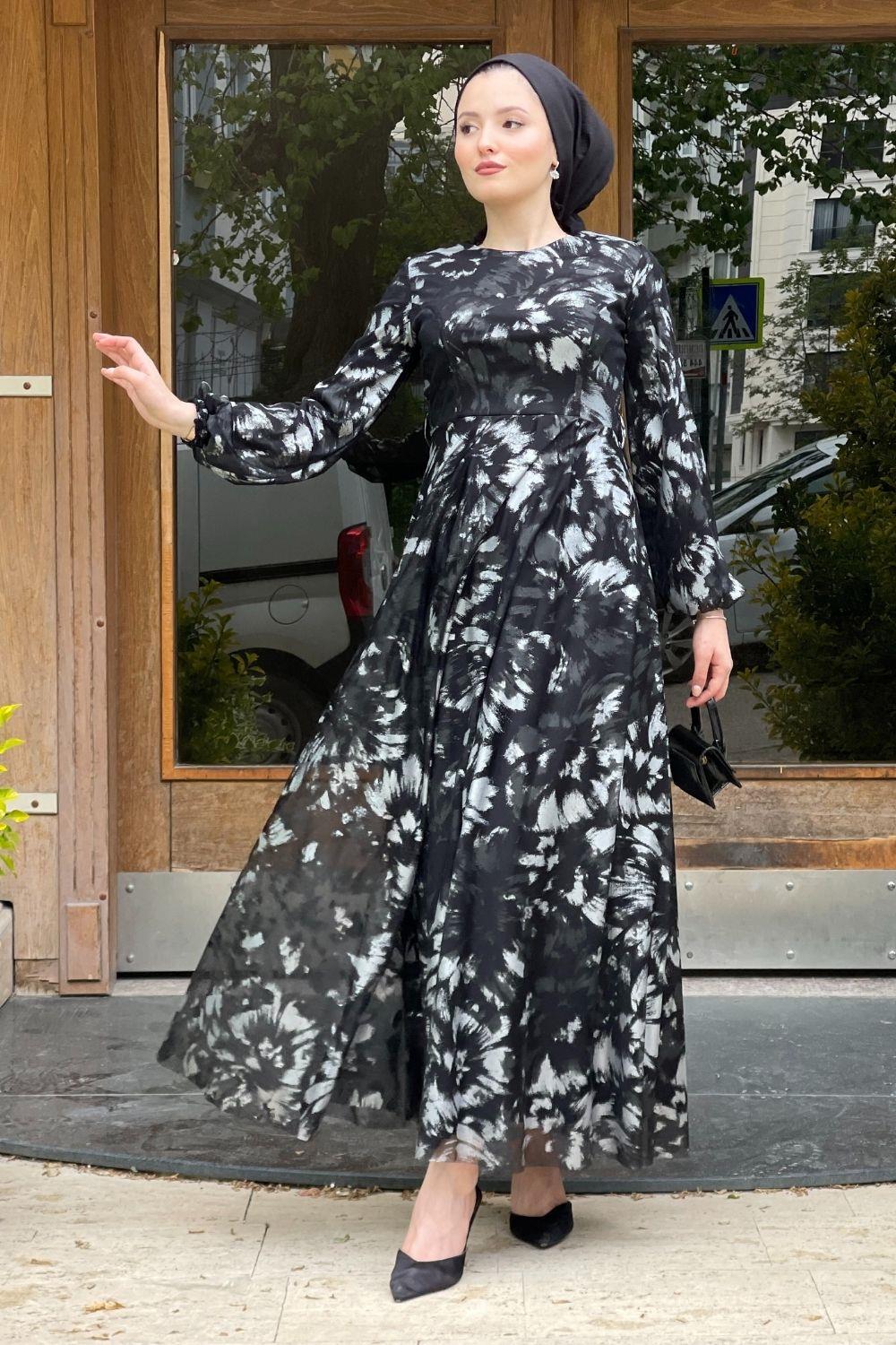 فستان كاتكات لينا أسود