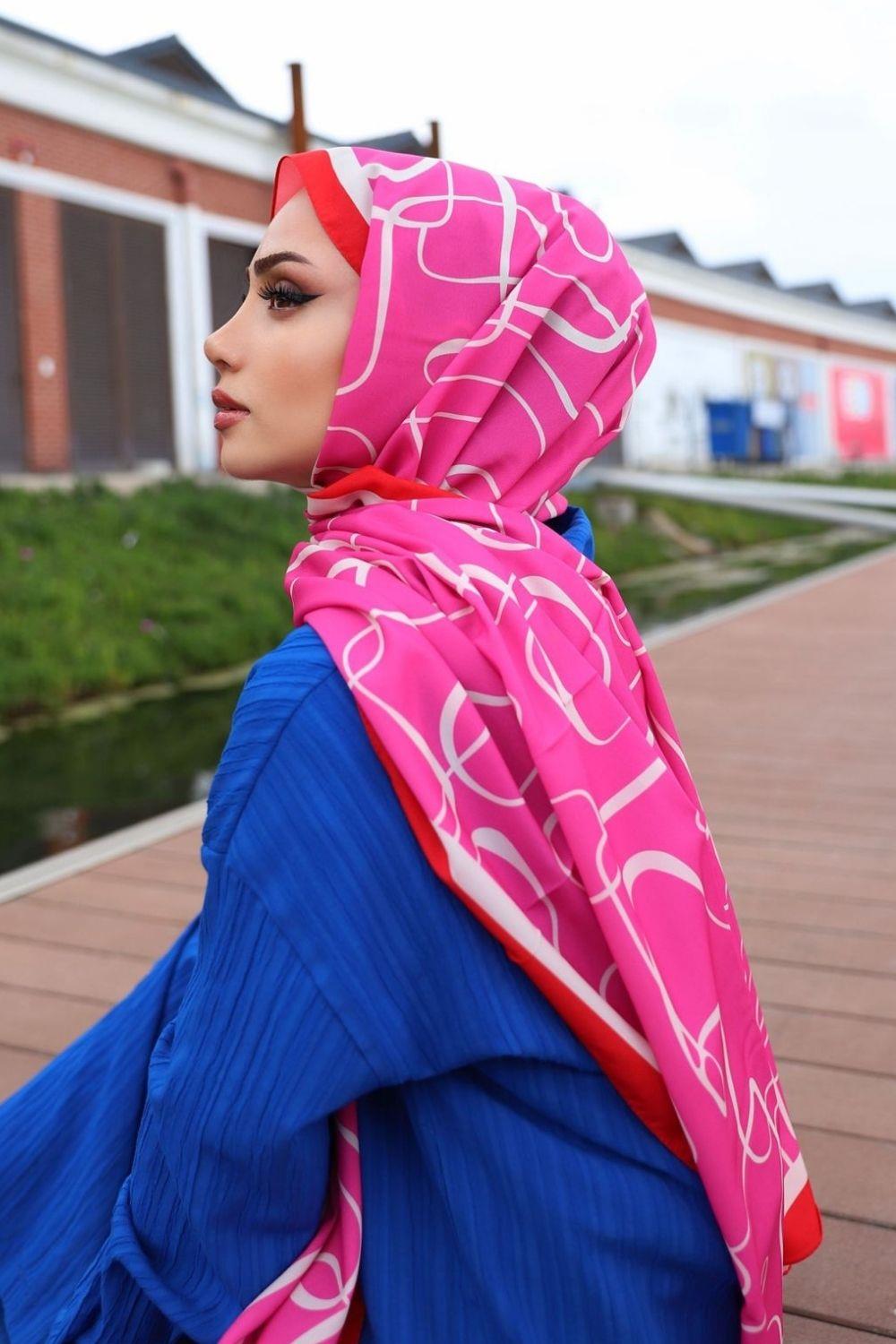 Maze Şal Fuşya 1121 