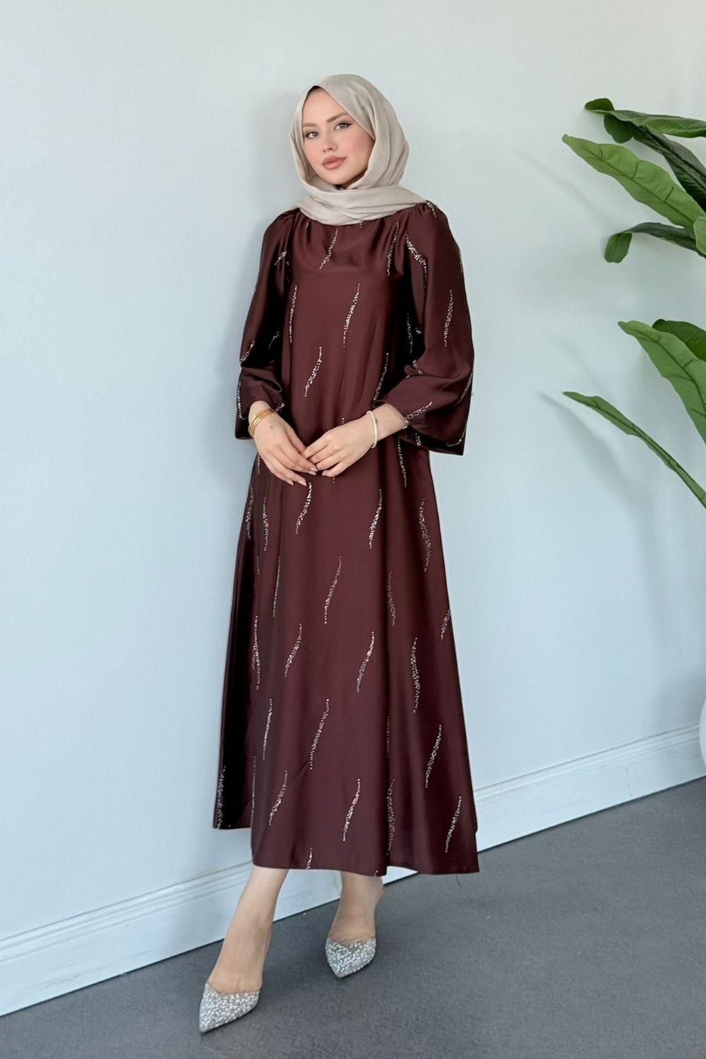 Royal Elbise Kahverengi 1146 