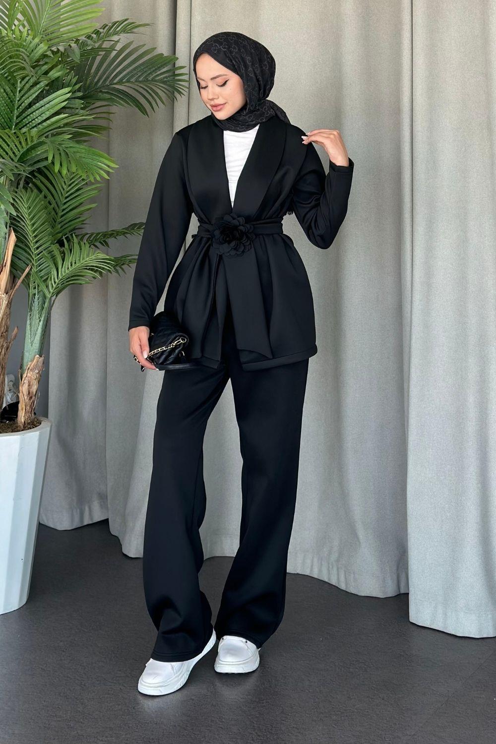 Özel Premium Mona Takım Siyah 11800 