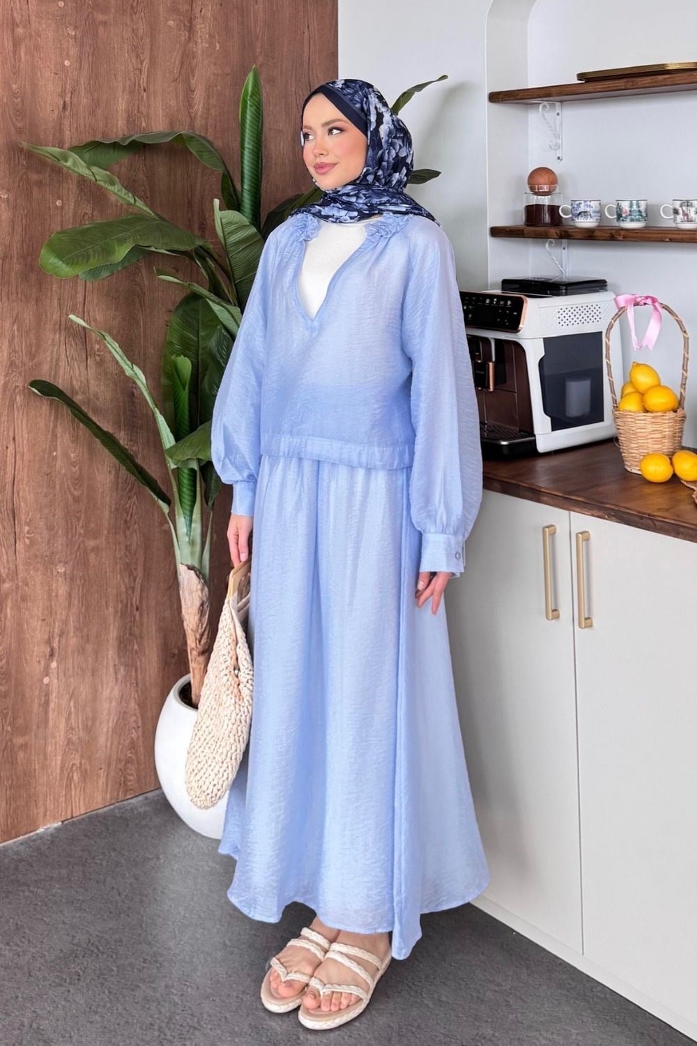 Soft Etekli Takım Mavi 1251 