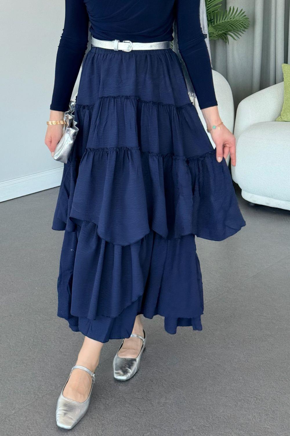 Sagaza  Etek Lacivert 13100 