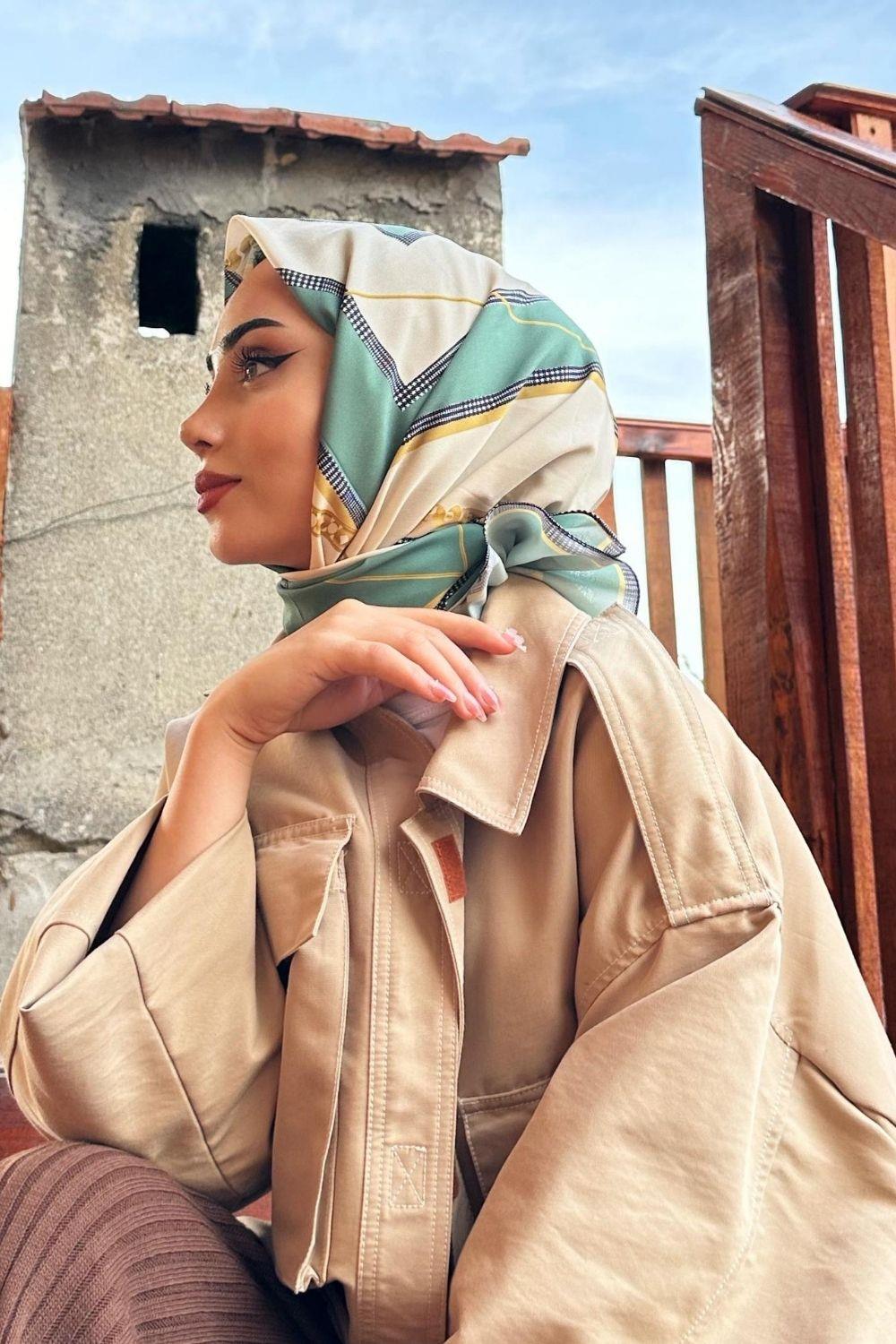 Sevda Zincir Eşarp Mint 13560 
