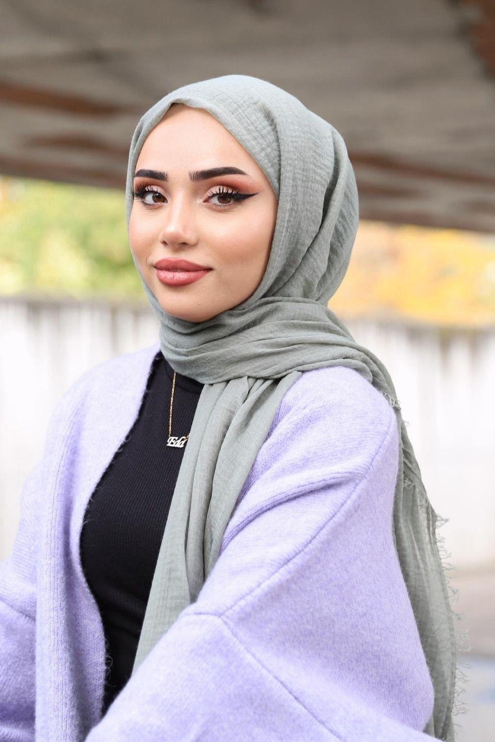 Börümcük Şal Mint 13565 