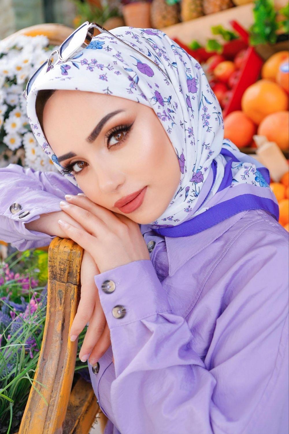 Afrodit Eşarp Mor 1399 
