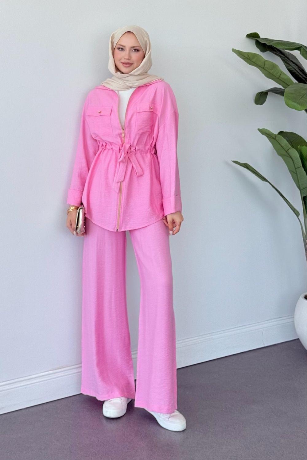 Little Pantolon Takım Pembe 1401 