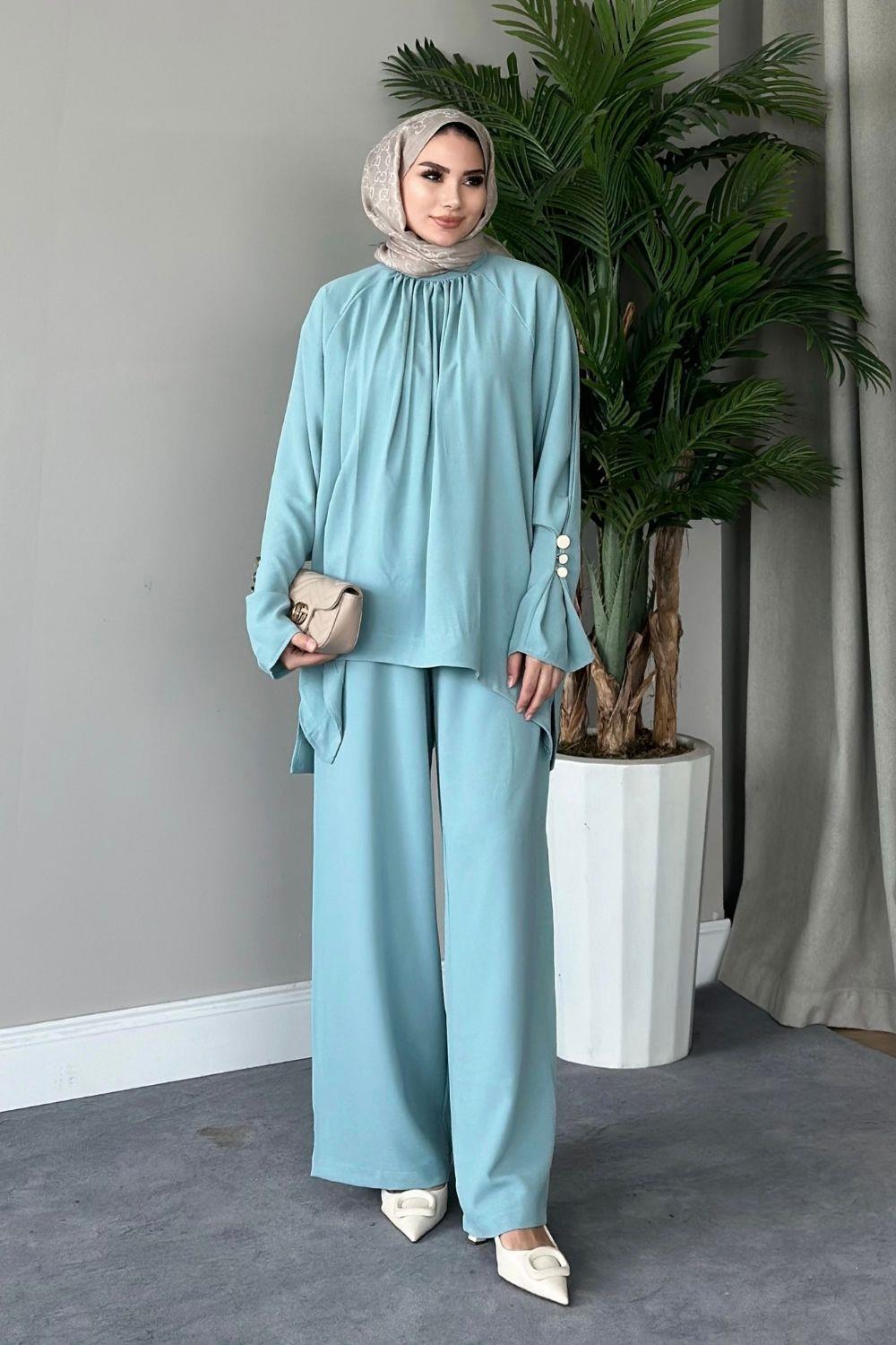 Bahar Pantolon Takım Mint 20101 