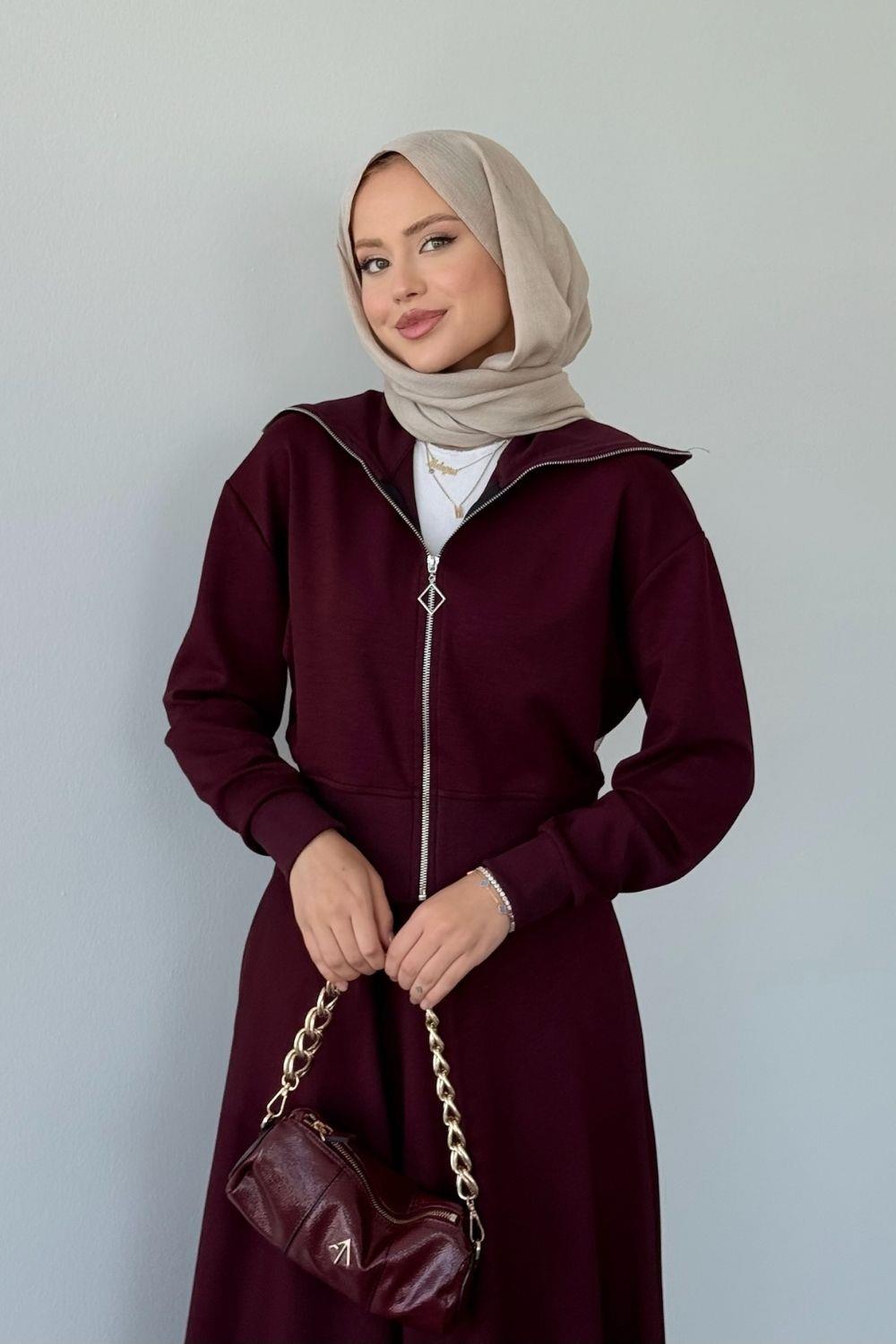 Moda Ribanalı Takım Mürdüm 20214 