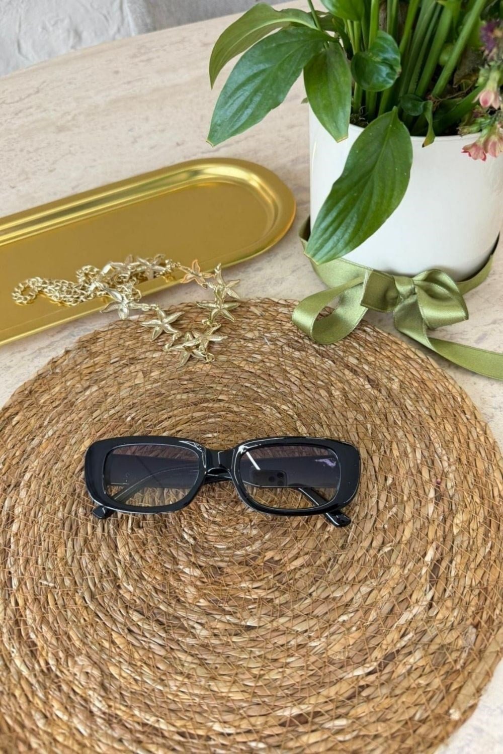 Rectan Gözlük Siyah 2023 