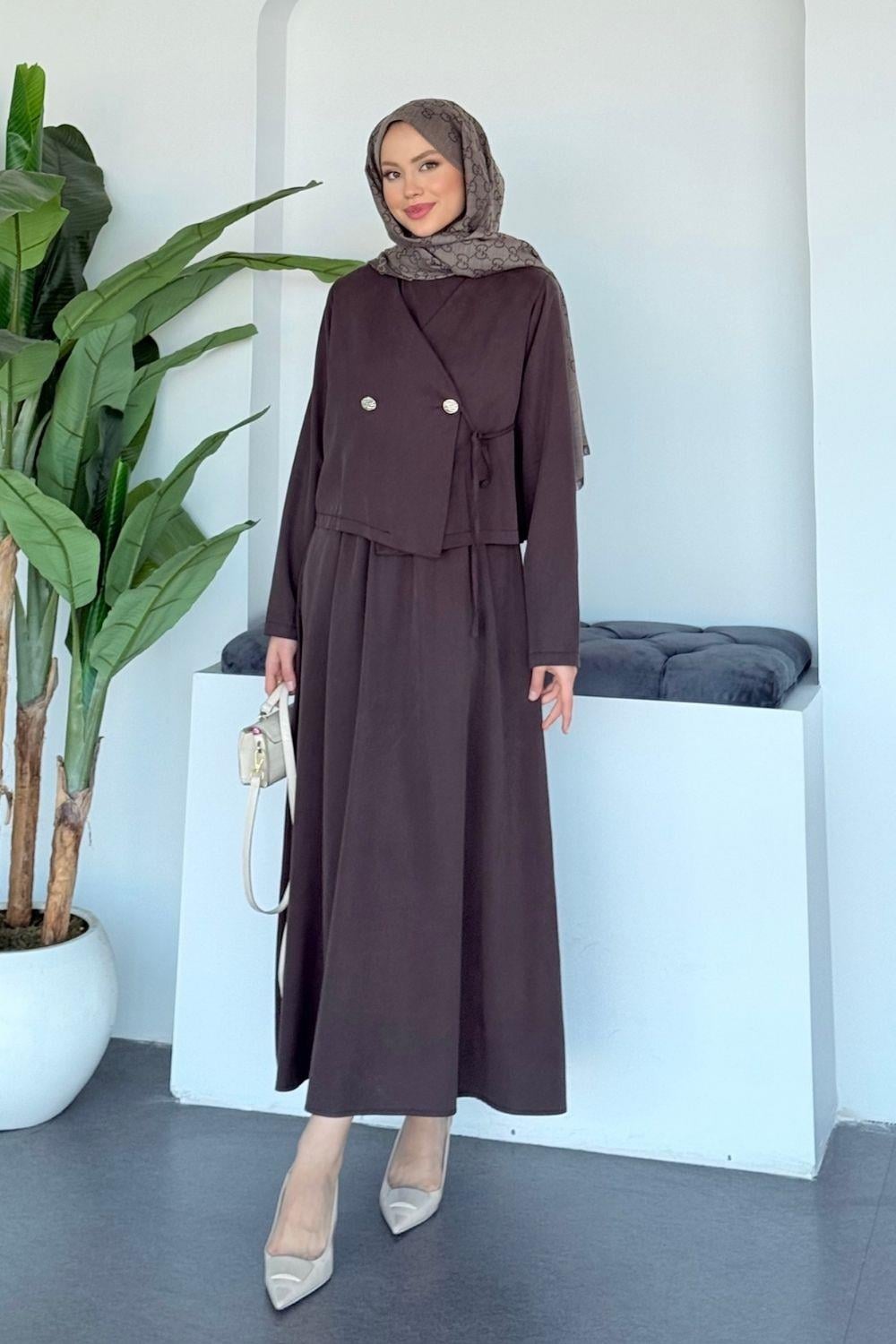 Matilda Kimono Takım Kahverengi 20234 