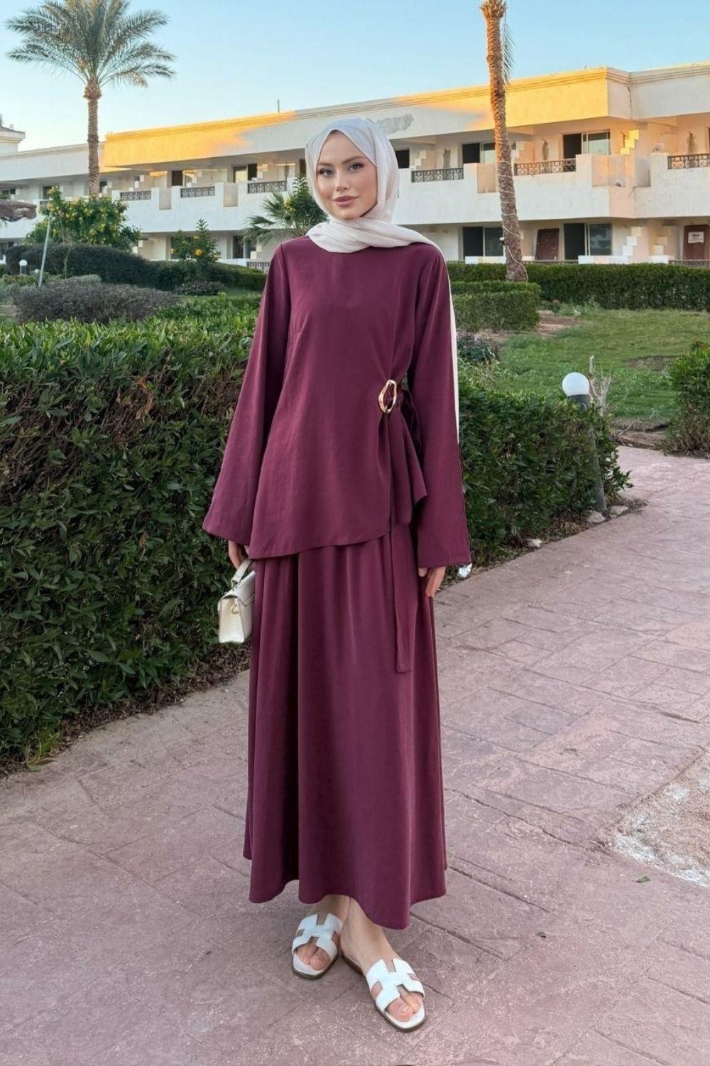 Rose Tokalı Takım Bordo 20274 