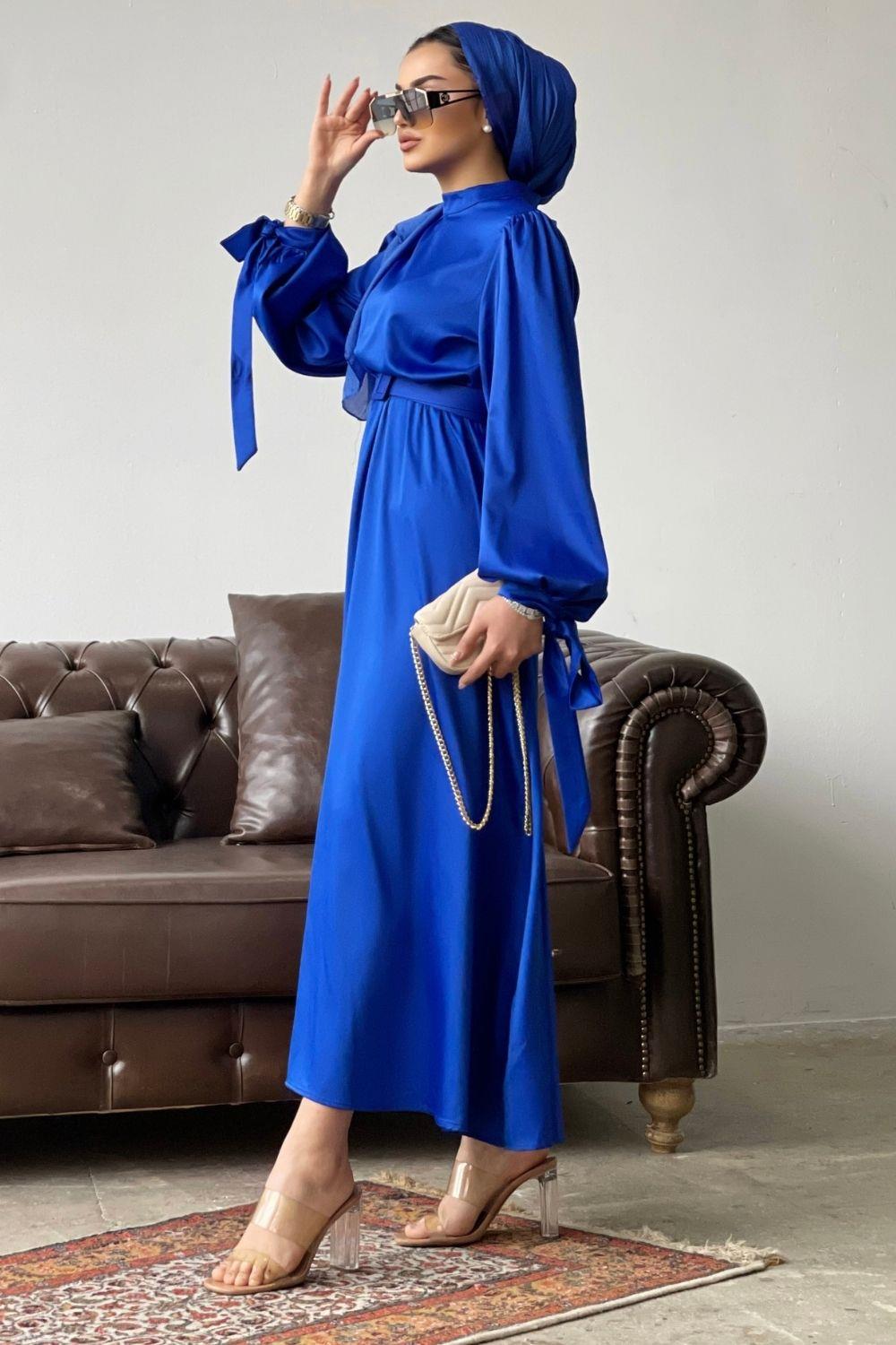 Havin Kemerli Elbise Saks 2028 