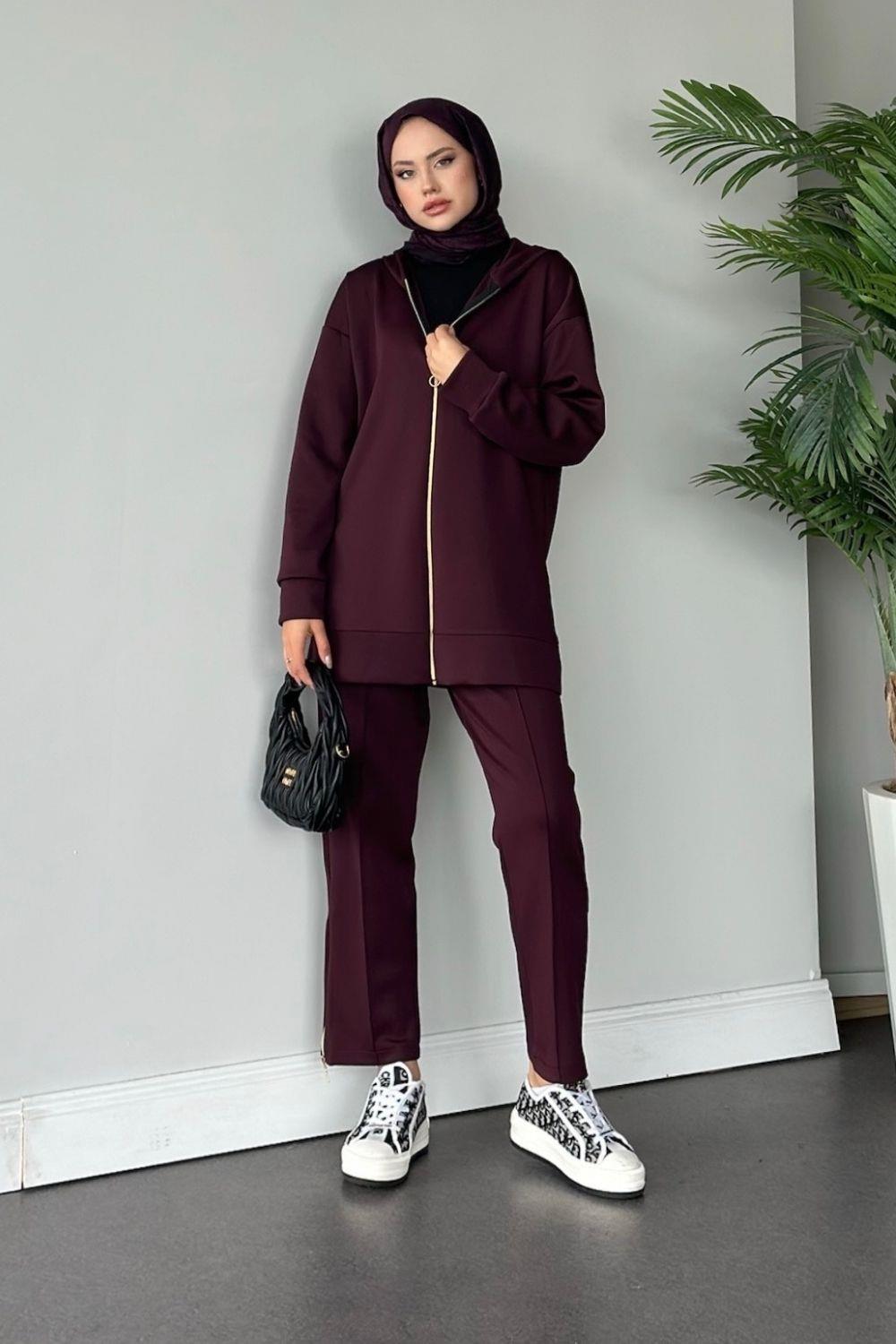 Venessa Scuba Takım Bordo 2062 