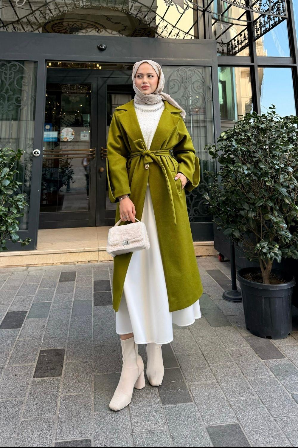 Vişhy Kaşe Kaban Yağ Yeşili 20630 