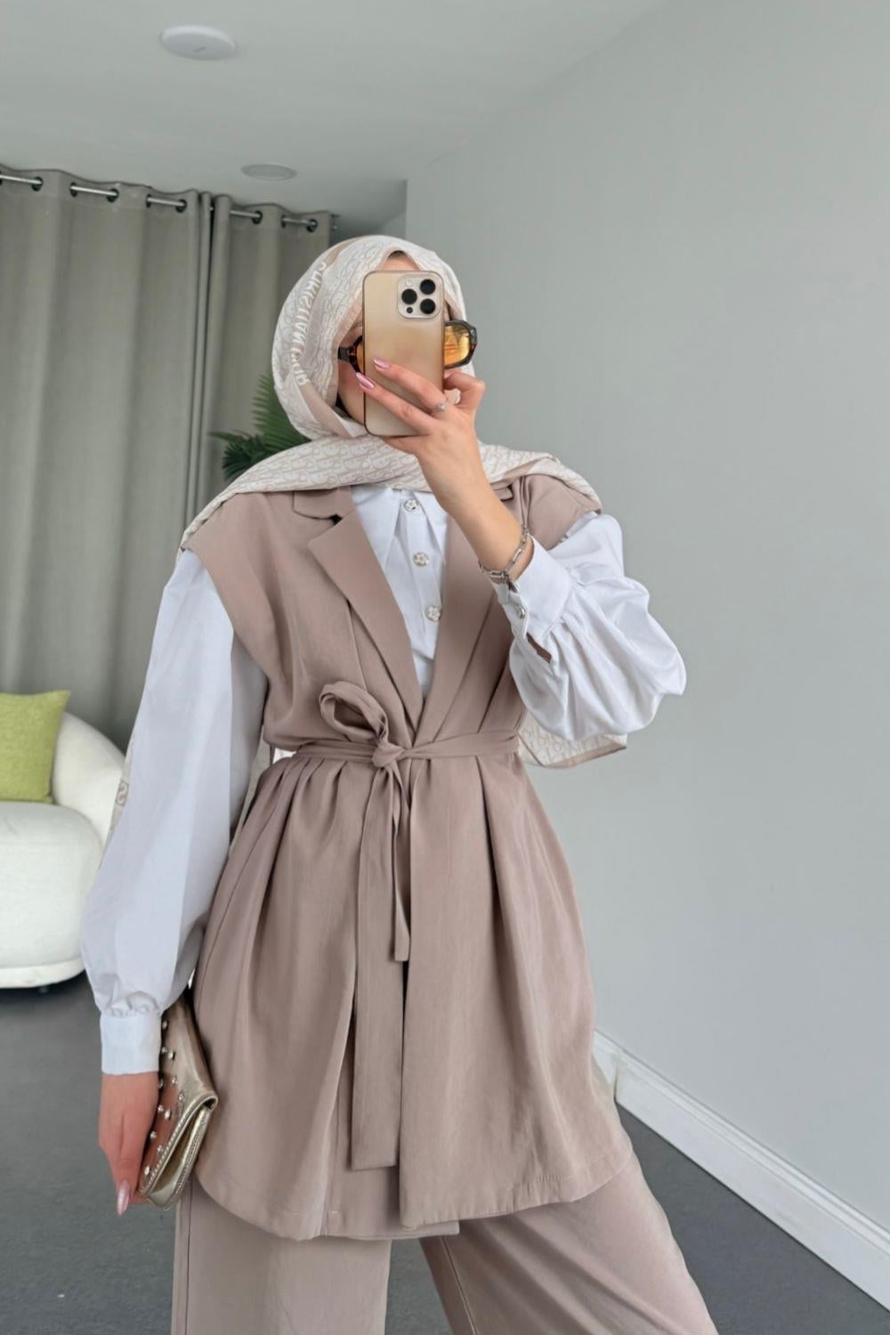 Afra Takım Bej 21040 