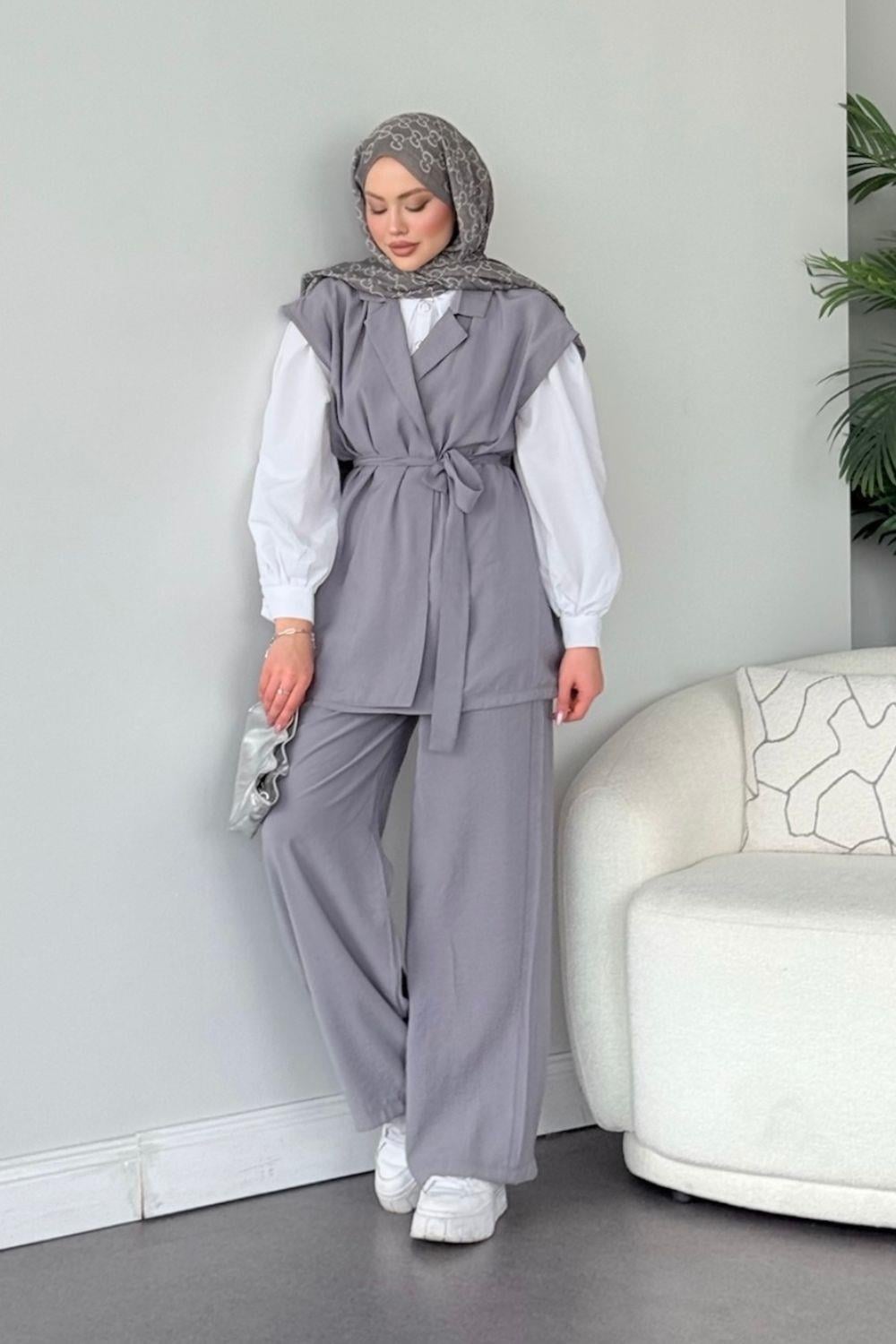 Afra Takım Gri 21040 