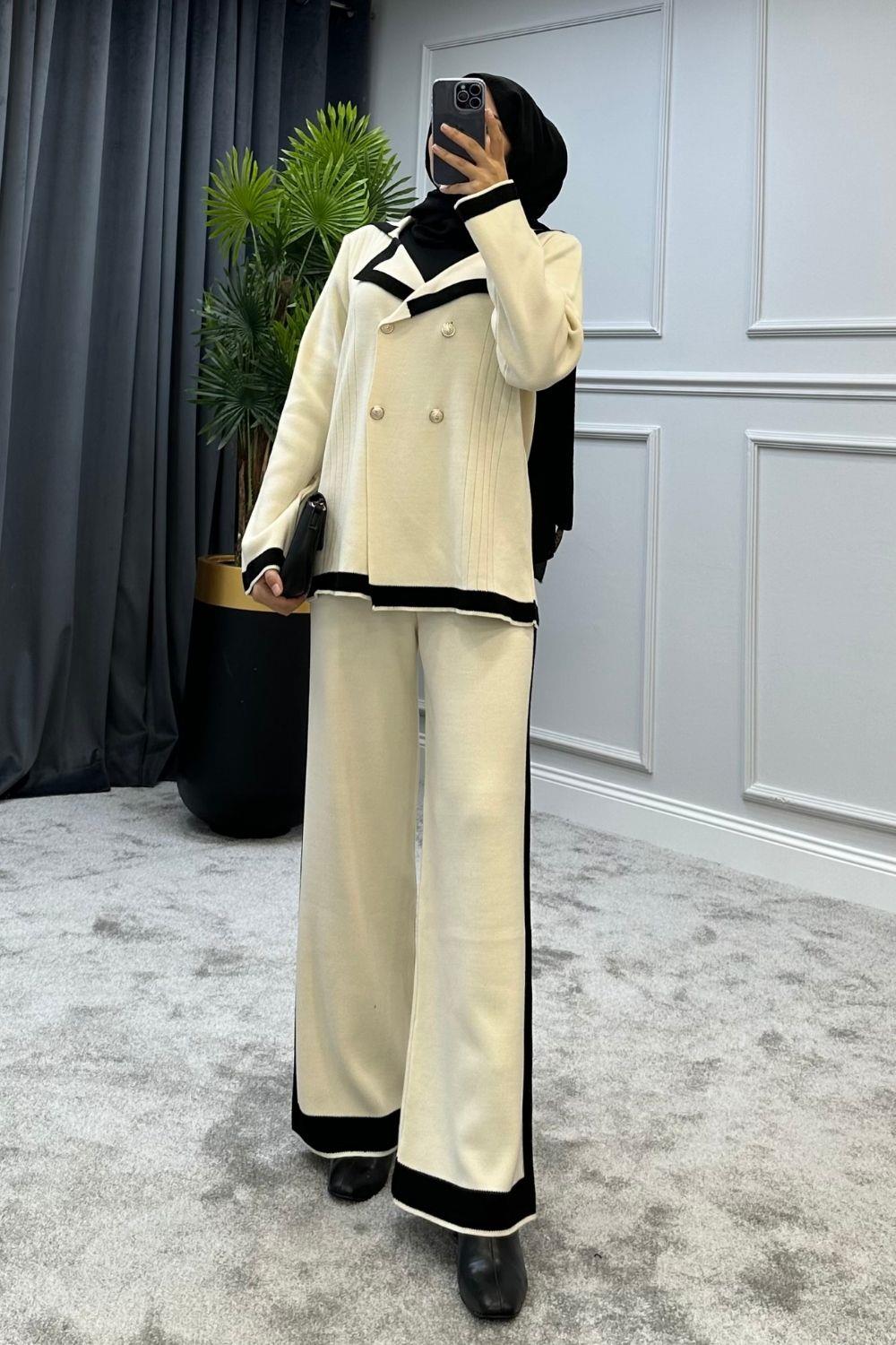 Sude Triko Takım Ekru 2295 