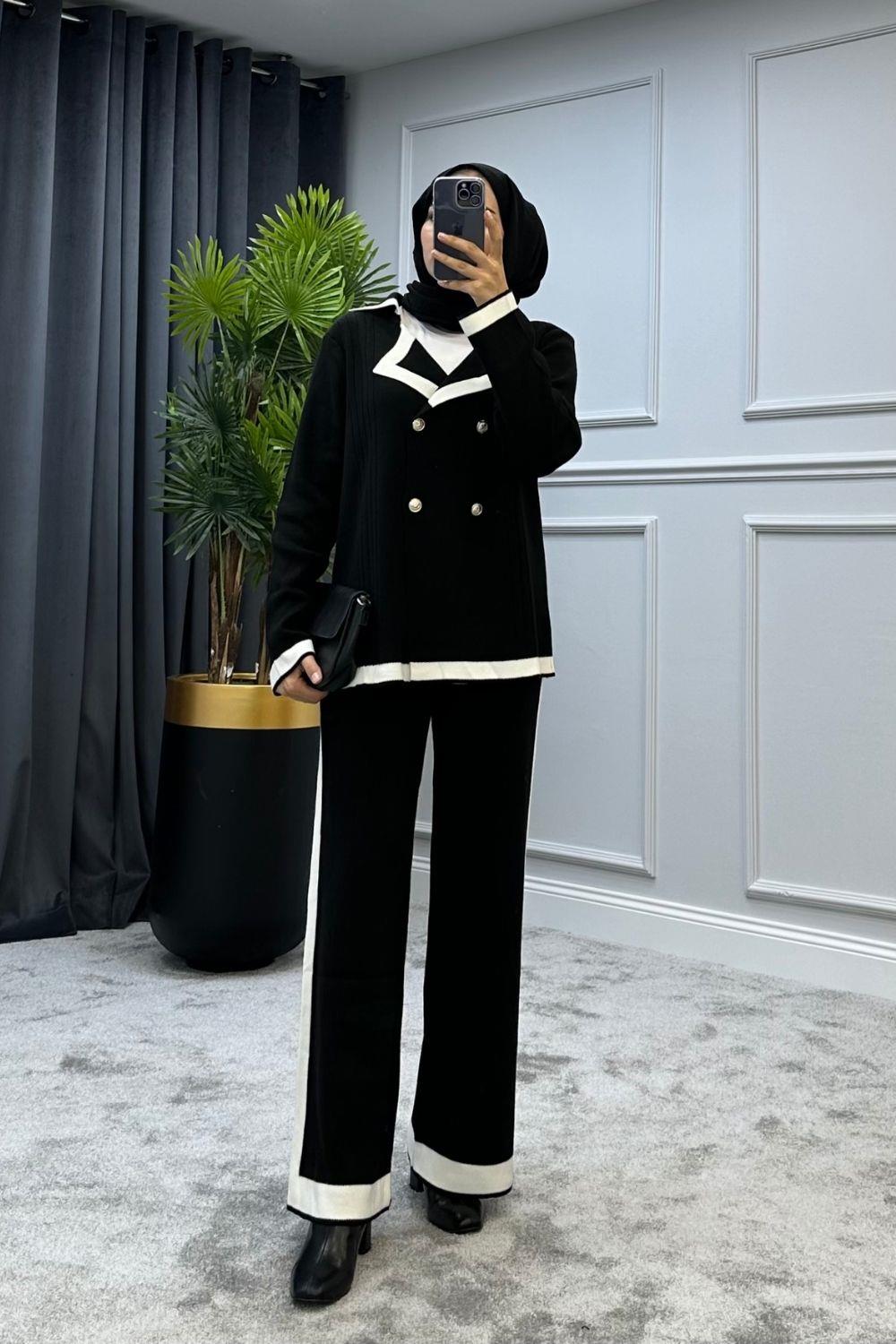 Sude Triko Takım Siyah 2295 