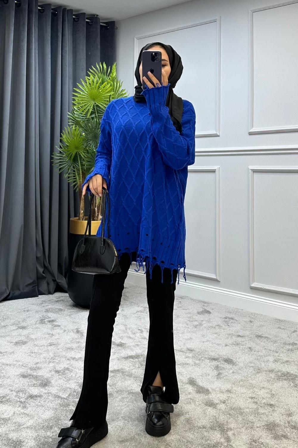 Baklava Desen Kazak Saks 230910 