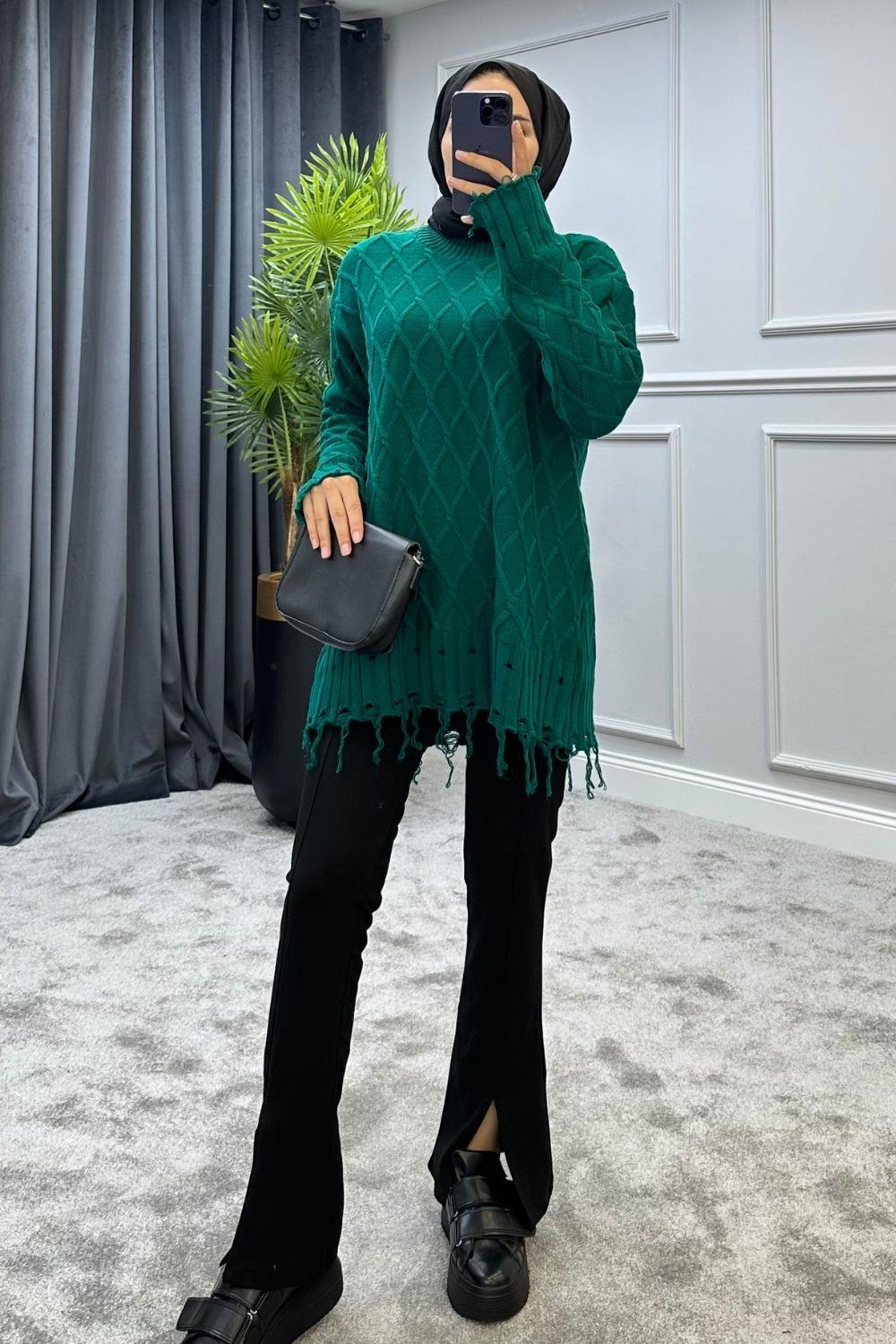 Baklava Desen Kazak Zümrüt 230910 