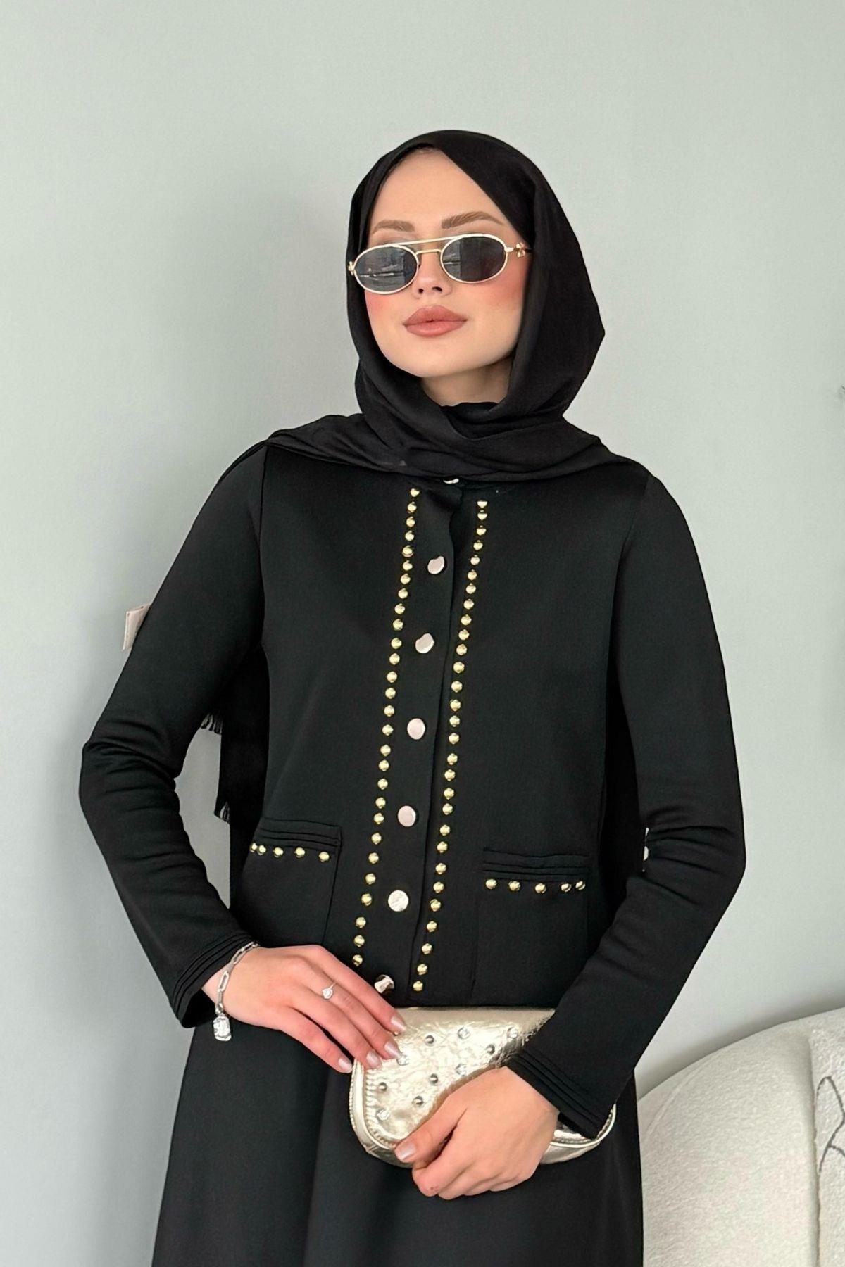 Almira Triko Hırka Siyah 231350 