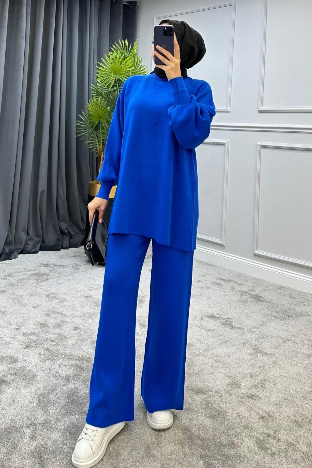 Erva Triko Takım Saks 2314 