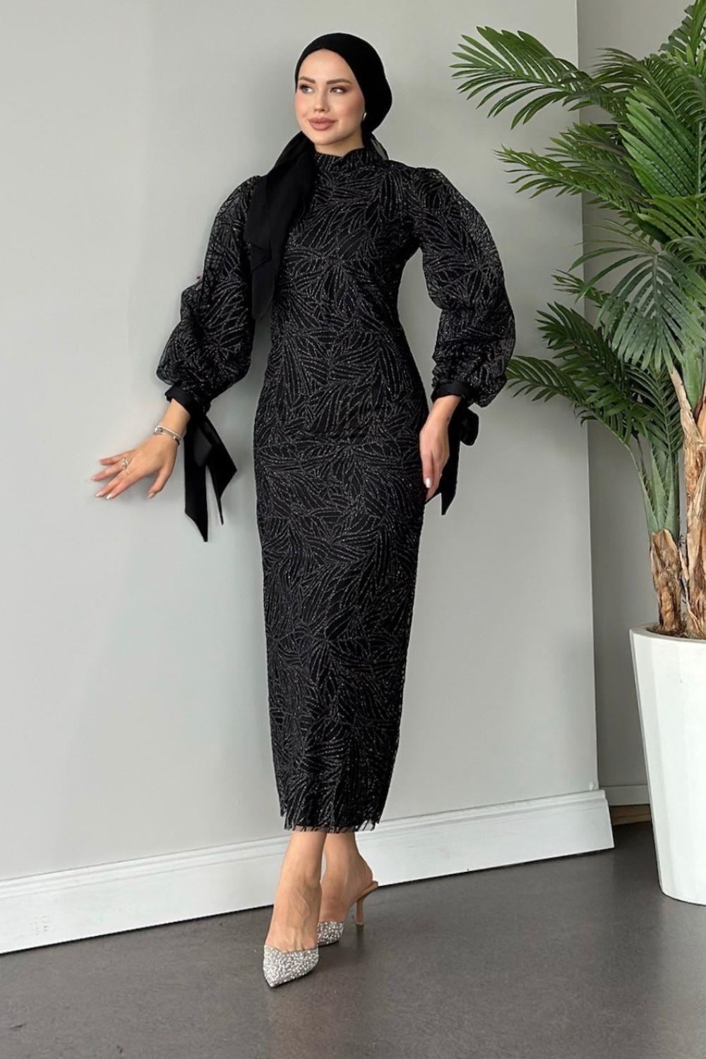 Simge Abiye Siyah 2324 