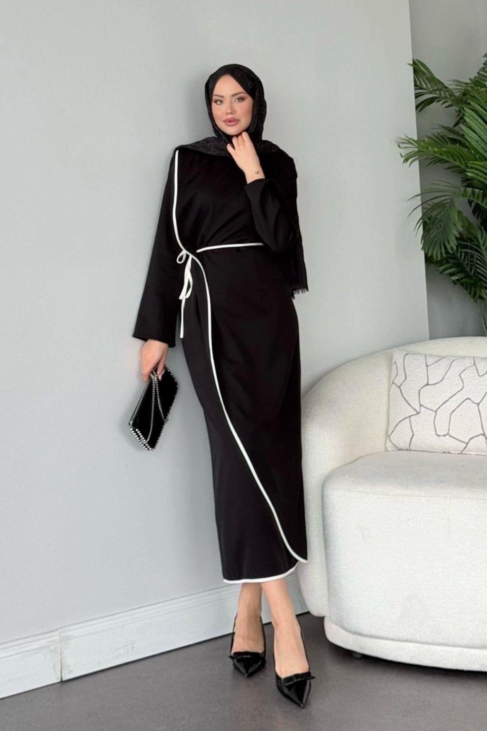 Dilruba Elbise Siyah 2366 