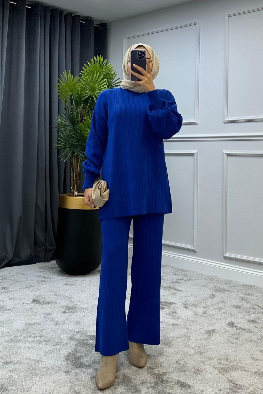 Rosa Triko Takım Saks 2387 