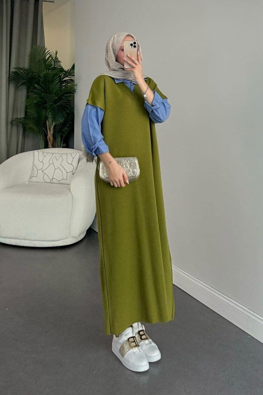 Muadil Elbise Yağ Yeşili 241110 