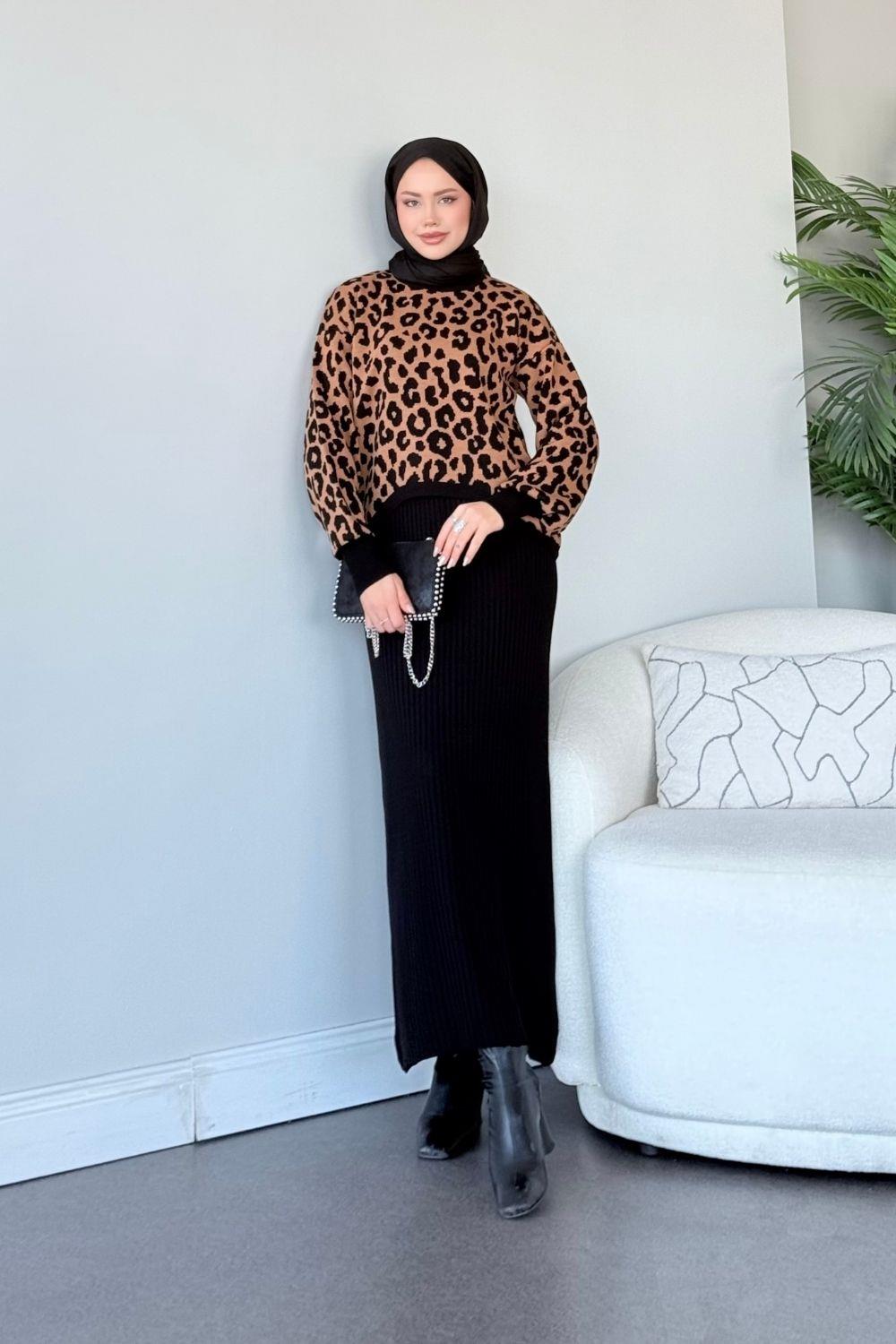 Leo Trriko Elbise Siyah 241170 