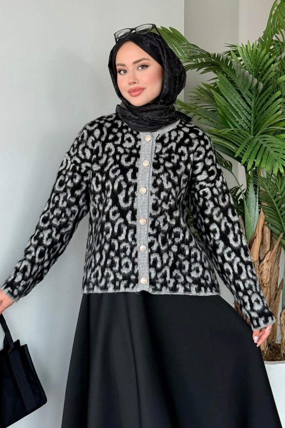 Massi Leo Hırka Siyah 242424 