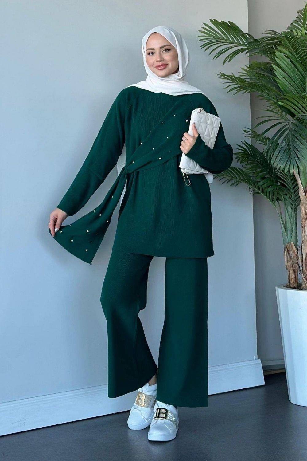 Nazlışah Triko Takım Zümrüt 24270 